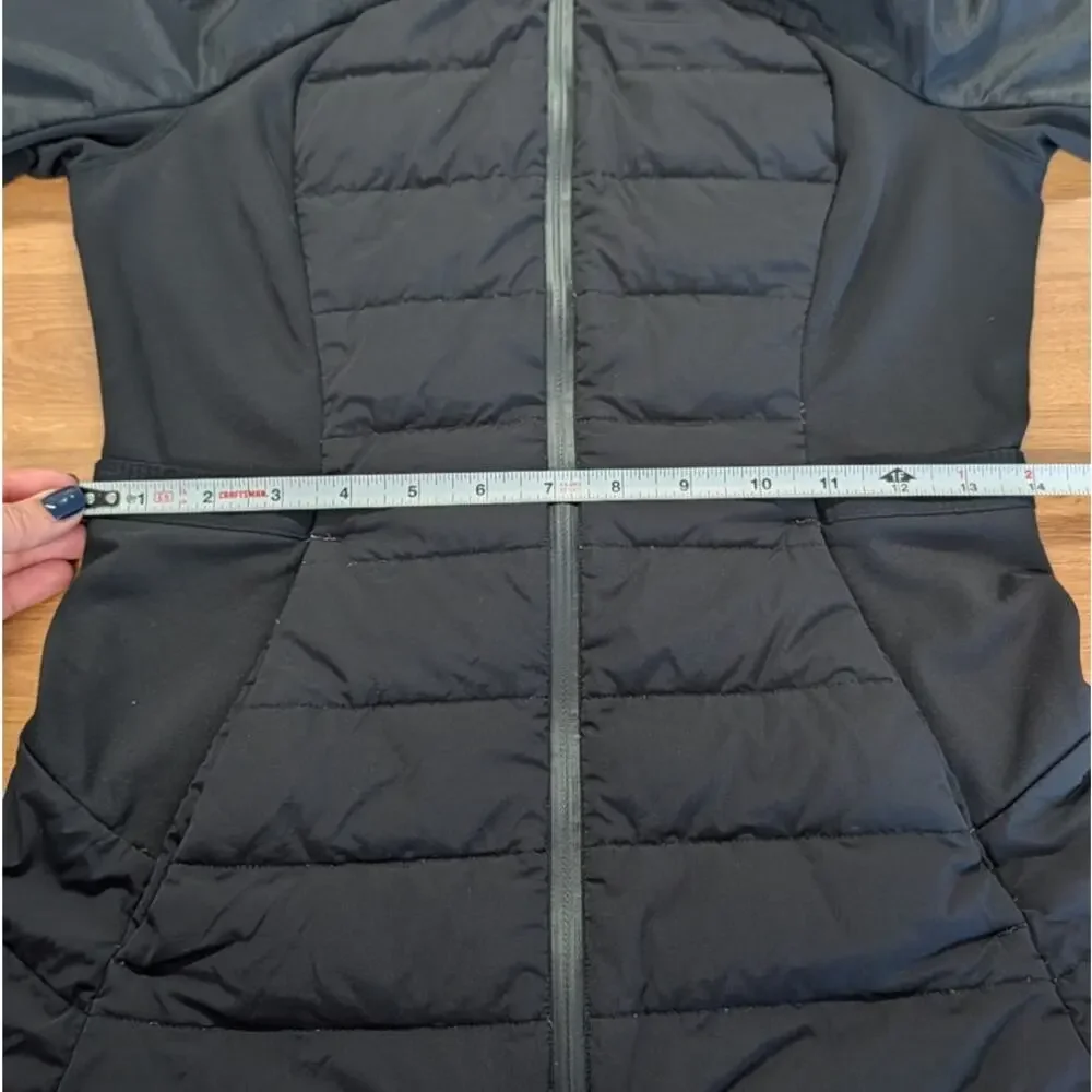 Lululemon Down For It All Jacket W4AQJS Womens 4 Black Water-repellent Zip